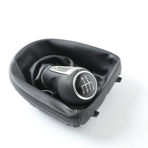 Car <b>Gear</b> <b>Knob</b> Leather 5 6 Speed Ergonomic For Seat - Product Image 3