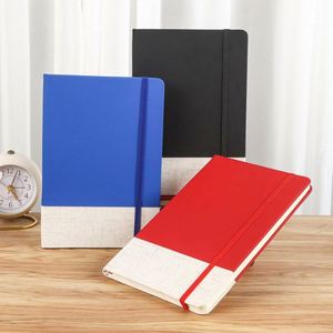 Agenda Personalizada A5 de Cuero PU, Cuaderno de Negocios, Diario con Estilo Impreso para Estudiantes, Registro de Reuniones, Encuadernación Cosida, Libro Personalizado - Product Image 4