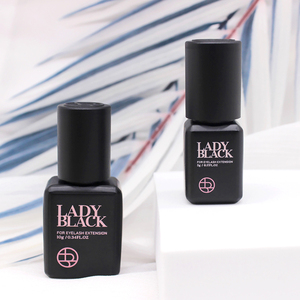 Corée Original Disponible <span class=keywords><strong>En</strong></span> <span class=keywords><strong>Gros</strong></span> Lady Glue 10g Colle Noire pour Extension De Cils Colle Avec <span class=keywords><strong>Sac</strong></span> Scellé D'origine Faible Stimulation - Product Image 1