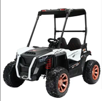 Voiture électrique à 4 roues télécommandée pour enfants Voitures électriques pour enfants à quatre roues motrices Voitures jouets en plastique à batterie 24V 4 moteurs à deux places