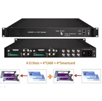 Modulador de Señal Digital HONDAO IRD4000T de 8 Canales, Sintonizador, Puerta de Enlace Digital IP, Compatible con FTTH, Modulador RF DVB-T/T2 ISDBT