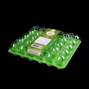 Custom Disposable PET Transparent <b>Plastic</b> Chicken Egg <b>Tray</b> Packaging Reusable Packing Carton for 30 Eggs - Product Image 4