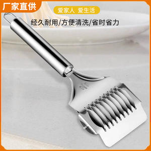 Stainless Steel Noodle Cutter <b>Pasta</b> <b>Tool</b> 410 Steel Manual Roller Kitchen Gadget For Cutting Noodles Cilantro Scallion - Product Image 5