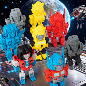 Porte-clés <span class=keywords><strong>Transformers</strong></span> imprimés en 3D Vashine, <span class=keywords><strong>Optimus</strong></span> Prime, porte-clés à cordon, figurine d'action pour enfants, breloques de sac de dessin animé, jouets - Product Image 1