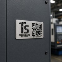 Tarjetas de Visita Metálicas Personalizadas, Grabadas con Láser, Código QR, Número de Serie, Tarjetas de Acero Inoxidable