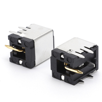 Prise d'alimentation CC horizontale à insertion latérale, connecteur femelle à broches coudées DC-5521, prise d'alimentation 12V haute intensité, connecteur femelle de charge 5525
