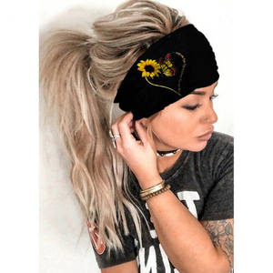 عصابات رأس نسائية مخصصة بشعار <span class=keywords><strong>2026</strong></span>، عصابات رأس حريرية ساتان بعقدة على شكل زهرة للفتيات، عصابات رأس رياضية لليوجا - Product Image 1