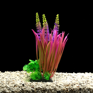 אקווריום אביזרי מלאכותי פלסטיק צמח טוב באיכות גדול צמח לאקווריום אקווריום סיטונאי - Product Image 5