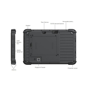 ODM/OEM Tablette PC industrielle robuste de 10 pouces Écran tactile capacitif WiFi 4G GPS Support de voiture Utilisation de <span class=keywords><strong>restaurant</strong></span> Tablette robuste - Product Image 2