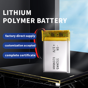 Pin Lipo sạc lại 552445 bán buôn, pin Li-polymer 3.7v, 620mah, pin Lithium Polymer 552445 - Product Image 2