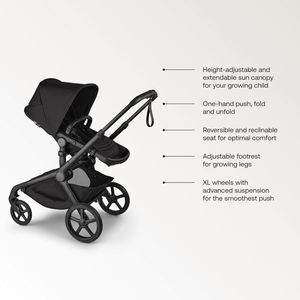 <span class=keywords><strong>Cochecito</strong></span> <span class=keywords><strong>Bugaboo</strong></span> Kangaroo Todoterreno, Convertible de Individual a Doble, con Asiento para Niños Pequeños, para hasta Tres Niños, Ruedas XL - Product Image 3