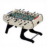 Table de baby-foot pliable de 5 pieds, design peu encombrant, roues portables, unité de jeu sportive professionnelle pour intérieur