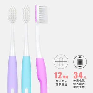 Brosse à dents personnalisable à poils souples pour enfant, poils en nylon, design creux, prise en main confortable, usage domestique - Product Image 2