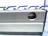 Collecteur d'eau de refroidissement à connexion rapide 6 voies avec robinet à bille pour machine de moulage par injection plastique