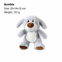 Adorable jouet à mâcher pour chien, couineur, à texture froissée, motif dessin animé, doux au toucher, résistant aux morsures, léger, lavable, enrichissant, très vendu