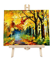 Bview Art 12 pouces chevalet de Table en bois pliable réglable pour dessin, peinture à l'huile et à l'eau