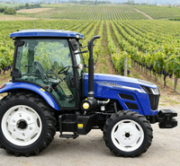 Tracteur agricole multifonctionnel fiable et polyvalent 80HP 4x4 à longue durée de vie et à haut niveau de sécurité