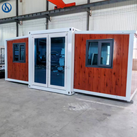 Maisons préfabriquées extensibles de 20, 30 et 40 pieds, maisons conteneurs de 2 ou 3 chambres, maisons miniatures préfabriquées, maisons mobiles