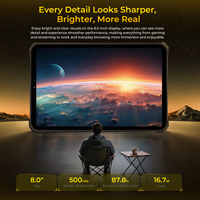 Tablette robuste OUKITEL RT11 8 pouces 16,3 mm 10000 mAh 8 Go RAM + 128 Go ROM 16 MP Chipset Unisoc T8100 5G Android 16