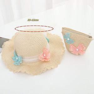 Children's sun protection <b>hat</b> <b>summer</b> girls' sunshade straw <b>hat</b> bag set baby girl princess beach <b>hat</b> fashion and versatile - Product Image 5