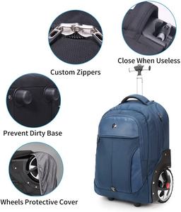 Zaino Trolley Unisex <span class=keywords><strong>da</strong></span> <span class=keywords><strong>Viaggio</strong></span> e Business <span class=keywords><strong>da</strong></span> 20 Pollici con Grande Capacità, USB, Antifurto, Impermeabile, con <span class=keywords><strong>Grandi</strong></span> Ruote Silenziose e Motivo a Lettere - Product Image 5