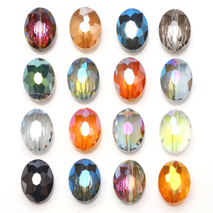 Zhubi vente en gros 9X12MM perles ovales en cristal à facettes en vrac plaqué couleurs perles <span class=keywords><strong>de</strong></span> verre en forme d'<span class=keywords><strong>oeil</strong></span> <span class=keywords><strong>de</strong></span> <span class=keywords><strong>taureau</strong></span> pour la fabrication <span class=keywords><strong>de</strong></span> bijoux - Product Image 6