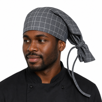Bonnet en coton à nouer en gros, avec logo personnalisé, imprimé camouflage, dessin animé ou à carreaux, style vintage
