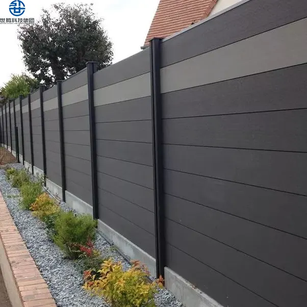 Courtyard use wpc 1.8*1.8m fencing garden use wpc outdoor flooring wood plastic composite fence