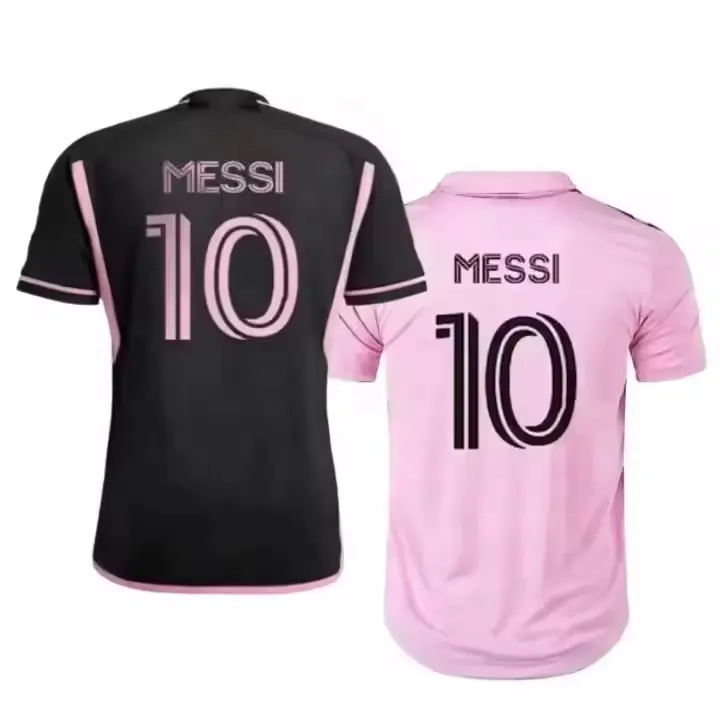 Home Away Soccer Jersey 2023 2024 Shirts Heren Uniform 10 Messi Voetbalkleding Jersey