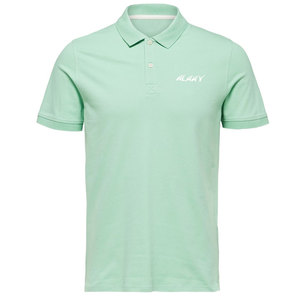 Polo tricoté blanc pour hommes, simple, vêtements décontractés - Product Image 1