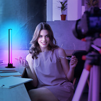Barra de luces LED RGB con activación por voz para coche, luces coloridas con sincronización de música, Control por aplicación, PC, TV y fiesta