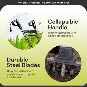 Cultivador Eléctrico Multifuncional para Jardín, Motor de 12 Amperios, Dientes de Acero, Alta Eficiencia, Ahorro de Trabajo, Ancho de Trabajo de 21 Pulgadas - Product Image 4