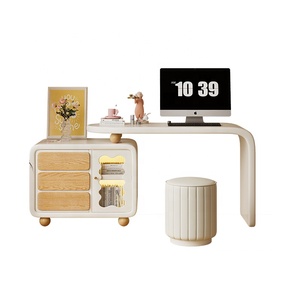 Salle de bain style crème <span class=keywords><strong>pas</strong></span> <span class=keywords><strong>cher</strong></span> 3 tiroir <span class=keywords><strong>en</strong></span> <span class=keywords><strong>pin</strong></span> armoire de rangement <span class=keywords><strong>en</strong></span> bois <span class=keywords><strong>massif</strong></span> maquillage vanité <span class=keywords><strong>commode</strong></span> moderne avec miroir et lumières led - Product Image 6