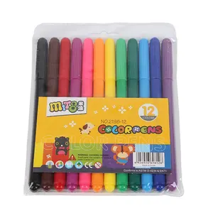 Smooth Writing Art Drawing Fine Line Marker Custom Plastic Colored Pen Set