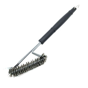 Cepillo de limpieza para parrilla de <span class=keywords><strong>barbacoa</strong></span> Limpiador de <span class=keywords><strong>barbacoa</strong></span> de <span class=keywords><strong>acero</strong></span> <span class=keywords><strong>inoxidable</strong></span> con raspador para rejillas de hierro fundido o <span class=keywords><strong>acero</strong></span> <span class=keywords><strong>inoxidable</strong></span> - Product Image 2