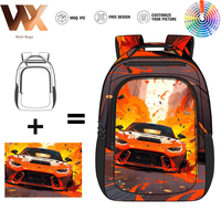 Cool Boys İlkokul Sırt Çantası Seyahat Çok Fonksiyonlu Bilgisayar Sırt Çantası Gençler için Unisex Rahat Çift Omuz