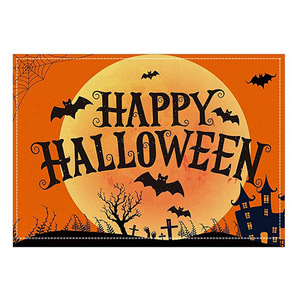 New Cổ Điển Halloween Linen Placemat Bắc Âu Cách Nhiệt Nhà Ăn Bàn Thảm Với Phong Cách Phương Tây - Product Image 5