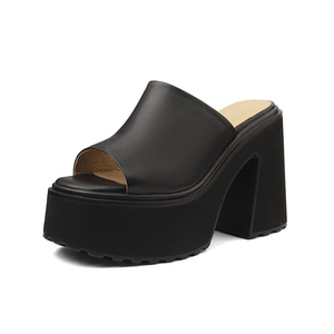 Sandali Estivi con Tacco Alto e Punta Aperta, Calzature da Donna con Plateau e Tacco a Blocco, <span class=keywords><strong>Scarpe</strong></span> da Cerimonia, <span class=keywords><strong>Sera</strong></span> e Club - Product Image 4