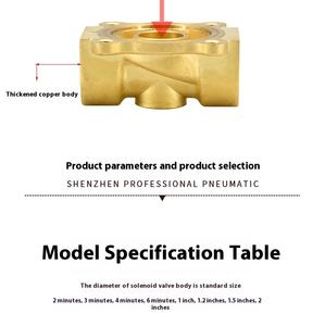 24 فولت صمام الملف اللولبي للتحكم في 24 فولت إغلاق عادي صمام مياه الاستحمام في الماء مفتاح الصرف الهوائي \ \ \ "تيار متردد استنزاف النفط OEM طيار غاز - Product Image 3