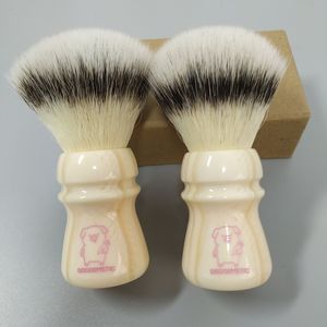 Brocha de Afeitar DISHI de Primera Calidad, Brocha de Afeitar con Mango Blanco, Uso Sostenible para Barbería y Salón de Belleza - Product Image 1