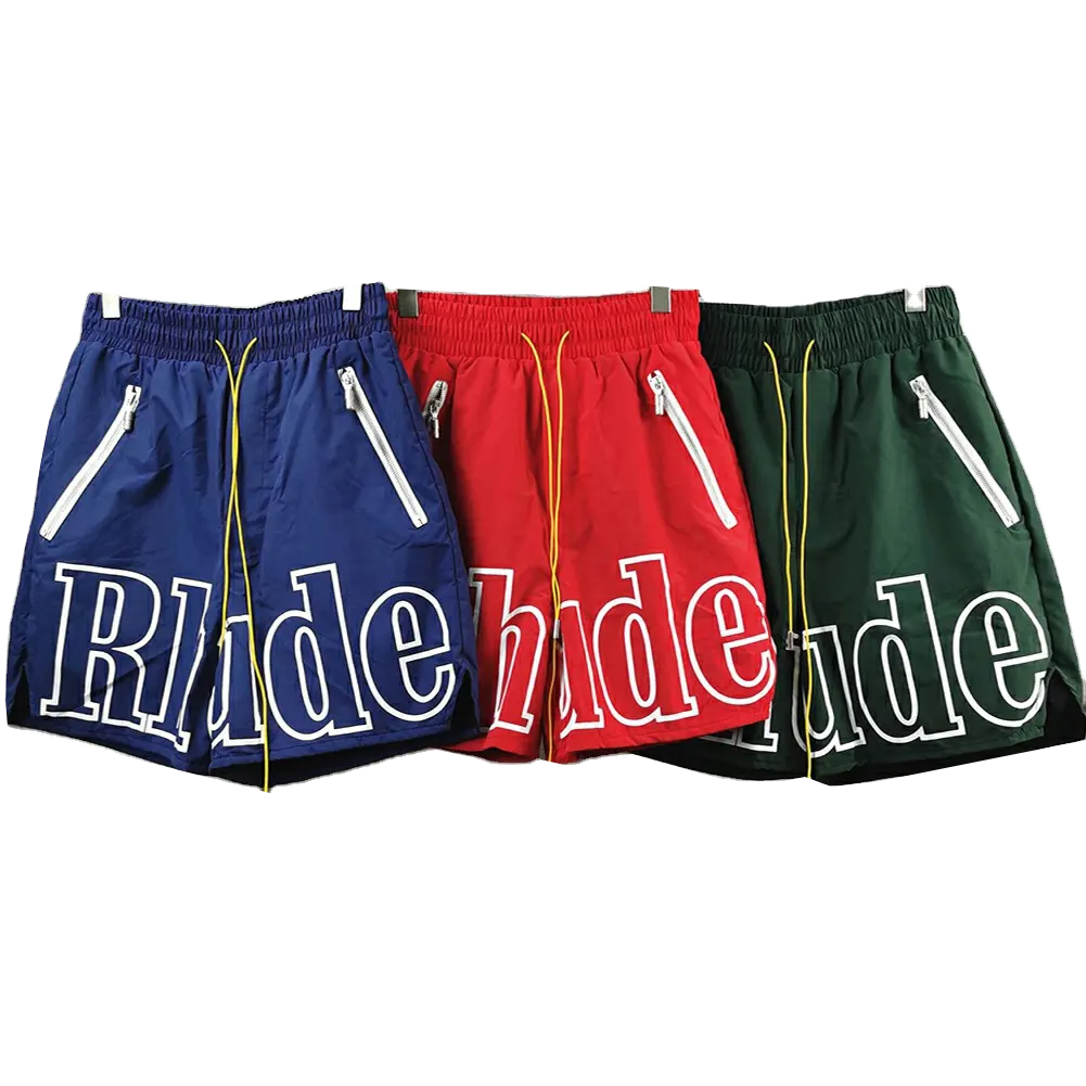 Conjunto de pantalones cortos de malla transpirable para hombre, ropa deportiva Unisex con bolsillos y cordones, talla grande, 2023