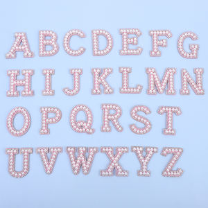 3D con cuentas de diamantes de imitación parche insignia DIY letra 'ABC26' calcomanía - Product Image 6