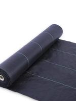 Tapis anti-mauvaises herbes tissé noir en PP - Couverture de sol anti-mauvaises herbes pour l'agriculture, service de découpe disponible