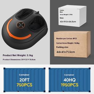 Leichtes tragbares Fuß <span class=keywords><strong>massage</strong></span> gerät Kompakter Airbag Hot Com press Fernbedienung Spot Kneten Heimgebrauch Fuß <span class=keywords><strong>massage</strong></span> gerät - Product Image 2