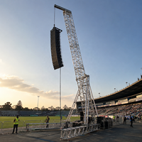Torre de Elevación Profesional de Acero para Line Array, Portátil, Altura Ajustable, con Manivela, para Conciertos y Sonido en Vivo