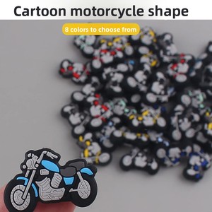 Cross-border Dongguan Handmade CLA158 Model Motorcycle <b>Silicone</b> Pendants DIY Jewelry Accessories Cute <b>Beads</b> Bracelets - Product Image 3