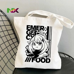 Borsa Tote in Tela Genshin Impact Original God Merch Stampata Stile Harajuku, Borsa a Spalla per Shopping in Cotone Ecologico - Product Image 3