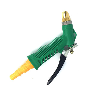 Pistolet à eau de jardin Dzt Dongzhe 6023, pulvérisateur réglable plaqué cuivre vert pour l'irrigation des plantes et le lavage de voitures - Product Image 1