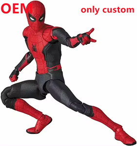 Personalizzato <span class=keywords><strong>Spiderman</strong></span> in PVC Mini Figure di film d'azione Marvel personaggio dei cartoni animati giocattolo per auto ornamenti scatola di imballaggio incluso - Product Image 4