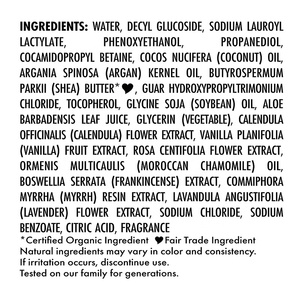 Olio di Argan Shea umidità per bambini lavaggio del corpo <span class=keywords><strong>Shampoo</strong></span> per neonati per tutti i tipi di pelle uso quotidiano con ingredienti aminoacidi olio di cocco - Product Image 5